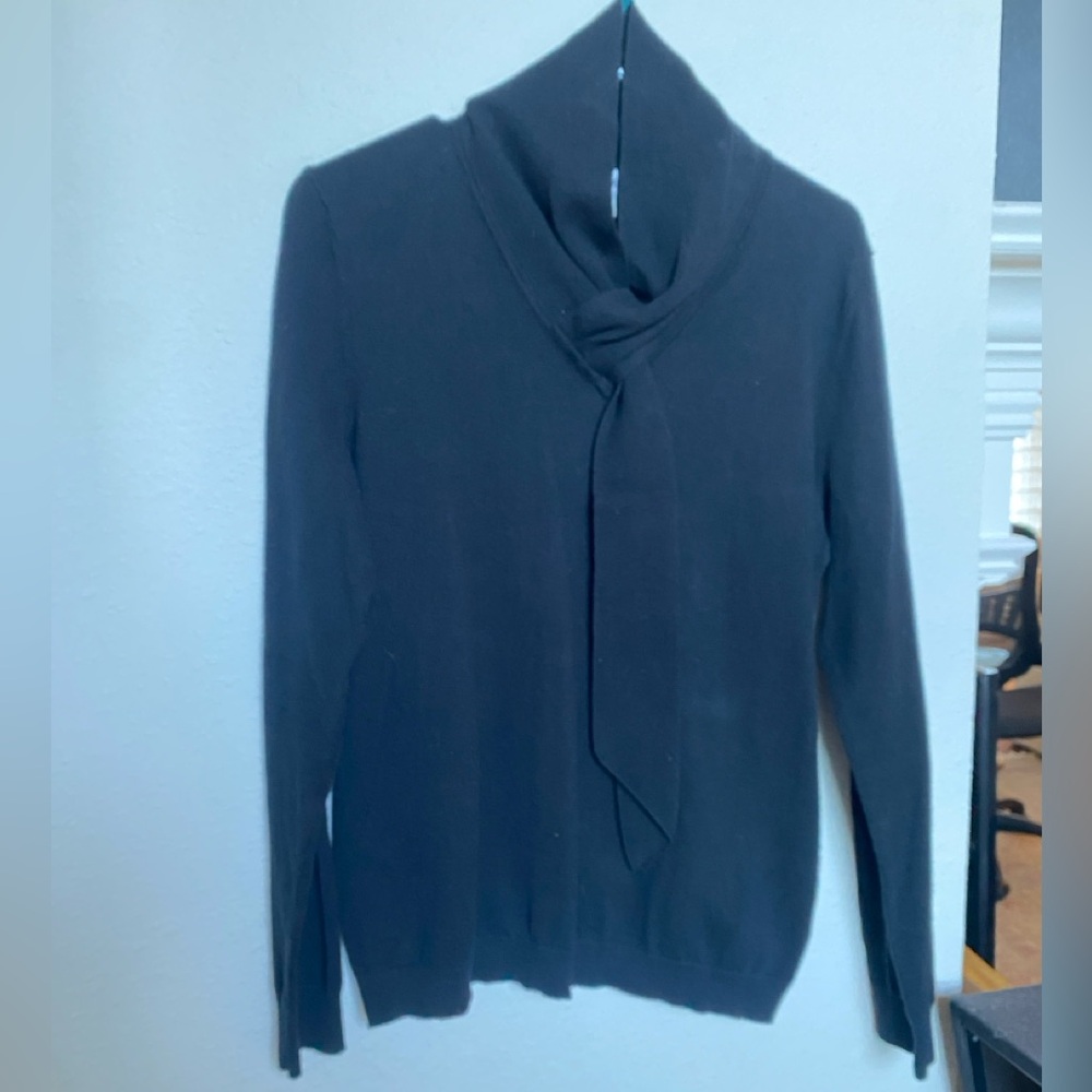 Per Se Tie Neck Sweater